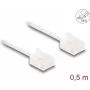 Network Cable DeLOCK RJ45 Cat.6 UTP 0.5m White