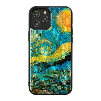 Protective case iKins for Apple iPhone 12 Pro Max — starry night black