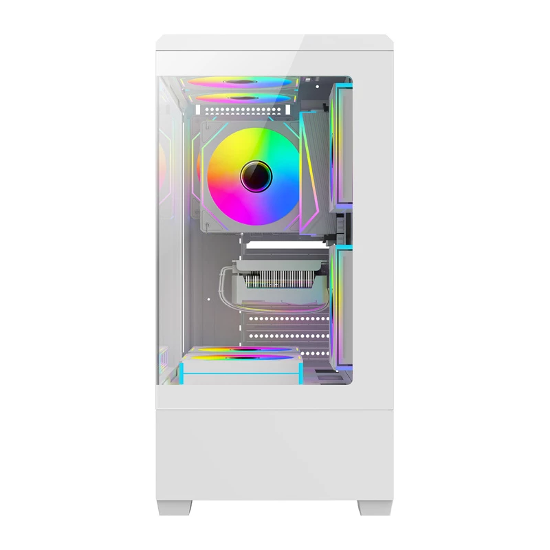 Computer case DarkFlash C365 (white) with 5 fans