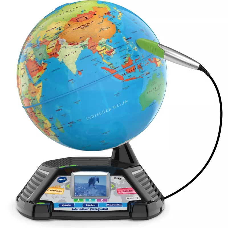Interactive Video Globe VTech 80-605404 — educational talking globe with audio and interactive content