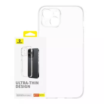 Phone case Baseus OS‑Lucent Series for iPhone 15 Plus, clear, slim transparent protective cover