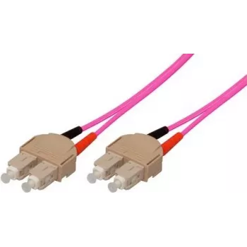 Tecline exertis Connect - Patch-Cable - SC multi-mode (M) to SC multi-mode (M) - 25 m - Fibre Optic - 50/125 micrometre - OM4 - aquamarine (39875925)
