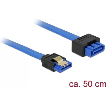 SATA cable DeLOCK 84973 0.5 m SATA 7-pin Black Blue