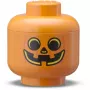 Storage box room copenhagen LEGO Storage HEAD Pumpkin Mini Orange Black — compact toy and accessory organizer