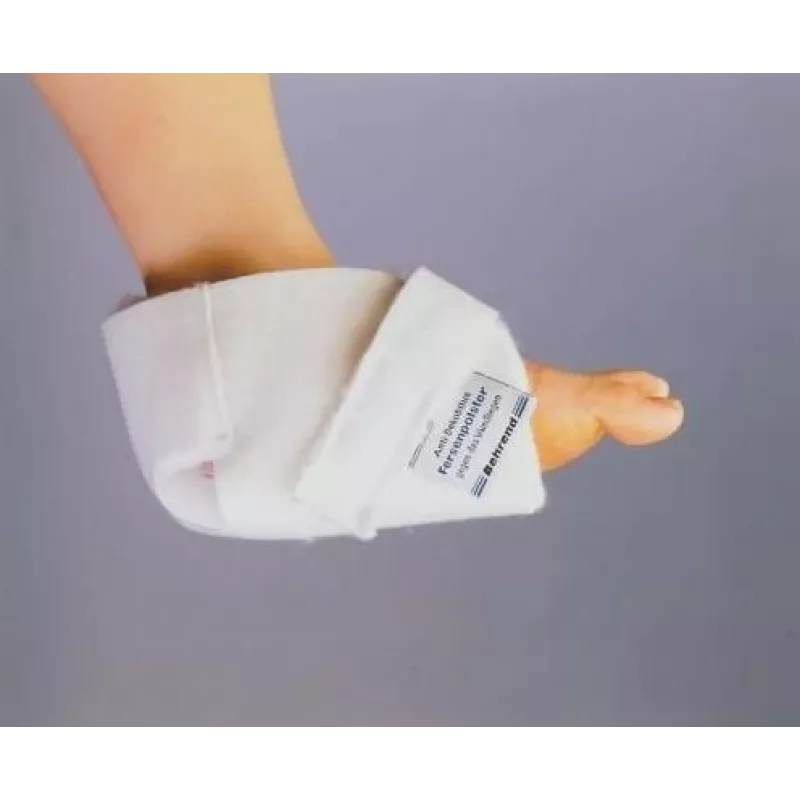 Heel protector SUNDO 42000 — white lightweight heel guards, pack of 2, Velcro fastening