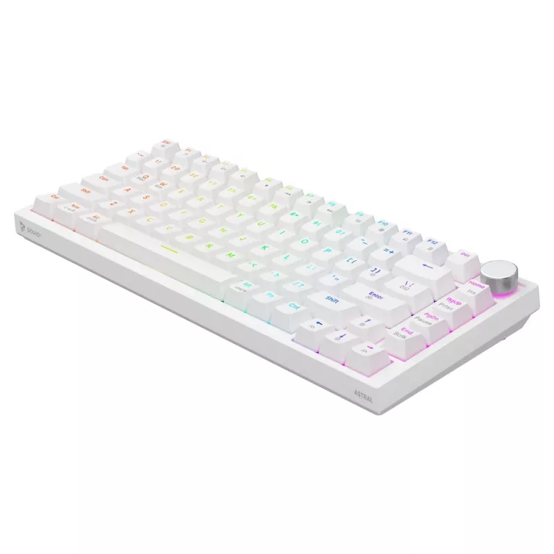 Savio ASTRAL WHITE JADE keyboard Gaming USB QWERTY US International