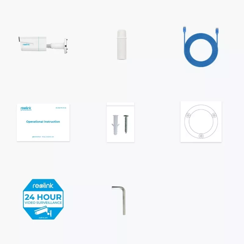 IP security camera Reolink P430 4K (8 MP, 3840×2160, 25 fps, 5x optical zoom, PoE, IP67, MicroSD up to 256 GB)