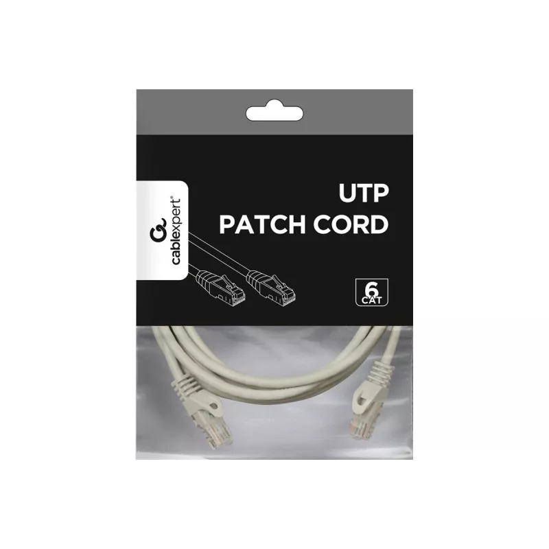 Gembird PP6U-3M networking cable Grey Cat6 U/UTP (UTP)