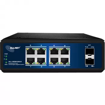 Network Switch ALLNET ALL-SGI8108v2 8-port 10/100/1000 Mbps Gigabit