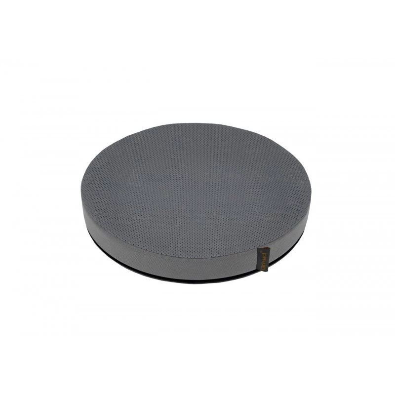Seat cushion MDH DRQE3M0BBXXXP — round foam cushion with cooling gel, Ø 390 mm, height 50 mm, grey, max load 120 kg