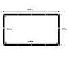 Projection screen MACLEAN MC-167 150 inch (330x187 cm) polyester, 4:3, freestanding/hanging