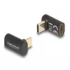 DeLOCK Adapter USB 40 Gbps USB Type-C PD 3.0 100 W male to female angled 8K 60 Hz