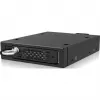 ICY DOCK - ToughArmor EX - MB491V5K-B - 2,5 U.2/U.3 NVMe SSD PCIe 5.0 Laufwerksgehäuse für externen 3,5-Schacht mit Schloss und Rändelschrauben-Design