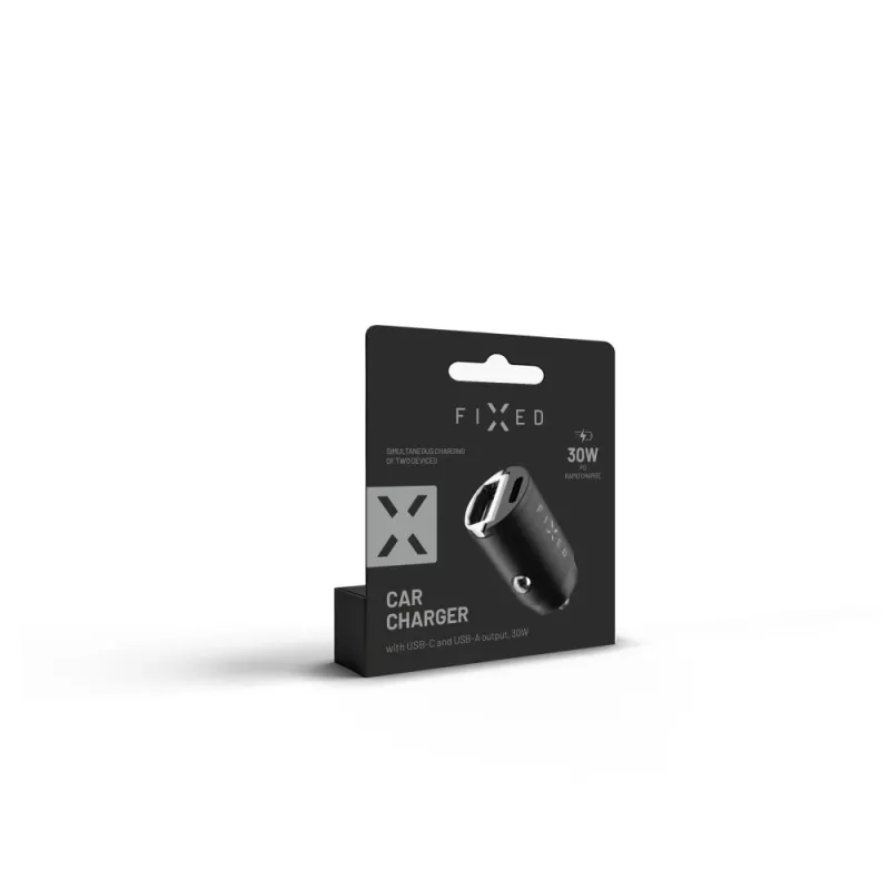 Car charger FIXED FIXCC30M-CU-BK 30W USB‑C for vehicle sockets