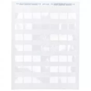 Brady, LAT-18-361-1, selbstlaminierender Polyester, White/Transparent, 25,4 x 13,7(33,78)mm, permanent, US-Letter, Cable Diameter 4,3 -6,5mm (1000 E.) (024570)