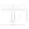 Mounting Kit Hagor 2287 Black for 75-86 inch Screens