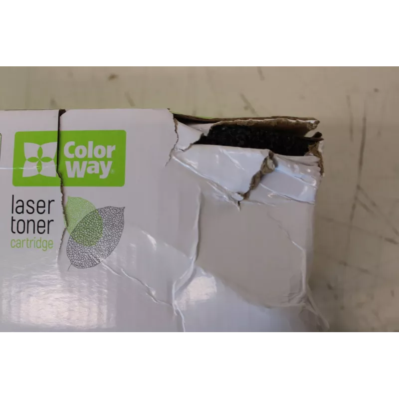 Toner Cartridge ColorWay CW-HQ2612/FX10EUSO — Black, compatible with HP Q2612A (12A) and Canon 703/FX9/FX10, ~2000 pages (damaged packaging)
