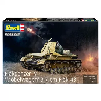 Plastic model tank REVELL Flakpanzer IV 3.7 cm Flak 43 1:72 scale