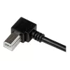StarTech.com 2m USB 2.0 A to Right Angle B Cable - M/M, 2 m, USB A, USB B, USB 2.0, 0.48 Gbit/s, Black