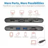 USB-C Dock - 4K HDMI, VGA, USB 3.2 Gen 1, USB-A/C Hub, Gigabit Ethernet, Memory Card Slots, 100W PD Charging