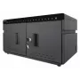 Manhattan iPad to 11 inch 20-bay Charging Cabinet Desktop via USB-C, Also other tablets and smartphones (with device to USB-C cable), Bays 264x22x235mm, Device charging cables not included (suggest USB-C cable 354868), Cart, Lockable, EU/UK power cords