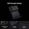 Battery charger Green Cell GC VitalCharger with 4× AA 2000mAh NiMH batteries