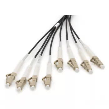 Fiber breakout cable DIGITUS DK-24338U030BK-BBB, pre-assembled OM4 multimode 8-core, LC/UPC–LC/UPC, 30 m, U-DQ(ZN) BH