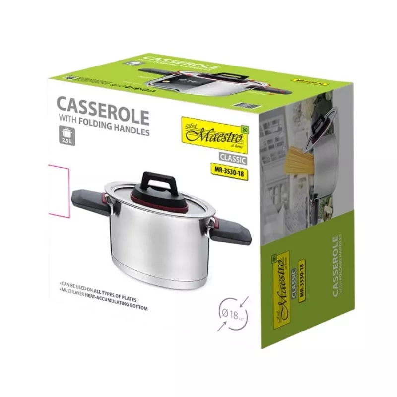 Maestro MR-3530-18 Pot with folding handles 2.3 l
