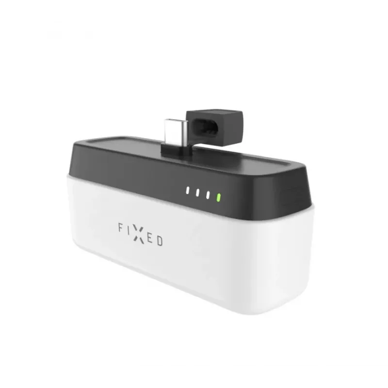 Portable power bank FIXED FIXZEN-5PL-WH, 5000 mAh, USB-C output 5V/3A, 9V/2.22A, 12V/1.67A, white
