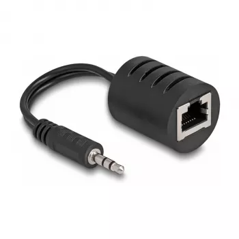 DeLOCK audio cable RJ-45 3.5mm Black 87858