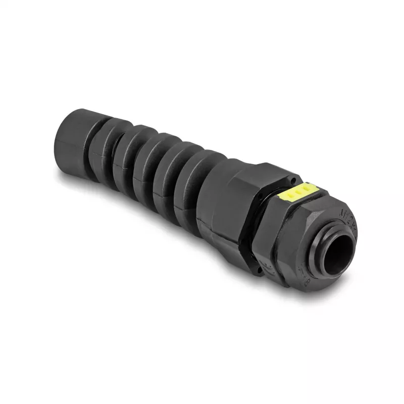 DeLOCK Cable Gland M12 with ventilation strain relief IP68 black 2 pcs