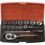 Socket set Bahco SL25 ¼”