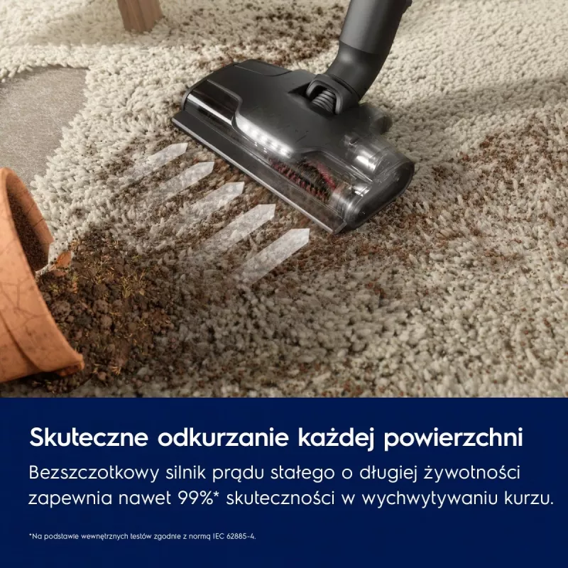 Electrolux EP82AB25UG stick vacuum/electric broom Battery Dry Cyclonic Bagless 0.4 L 100 W Grey