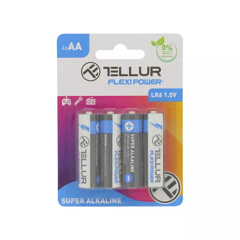 Battery Tellur Flexi Power AA LR6 1.5V 4 pcs/set