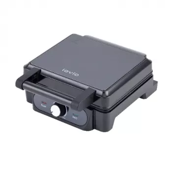Waffle Maker Lovio LVWF001BK — 1400W, black, electric countertop waffle iron