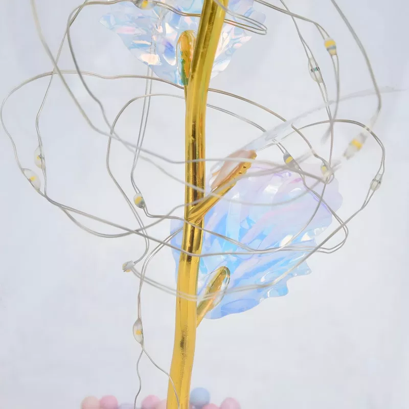 Eternal Rose in Glass Extralink Home, White LED Light