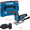 Battery-Jigsaw GST 12V-70 Professional, 12 Volt (Blue/black, 2x Lithium-Ion Battery 3,0Ah, in L-BOXX)
