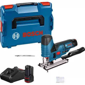 Battery-Jigsaw GST 12V-70 Professional, 12 Volt (Blue/black, 2x Lithium-Ion Battery 3,0Ah, in L-BOXX)
