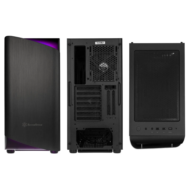 SilverStone Seta A1 Midi-Tower, Tempered Glass - black