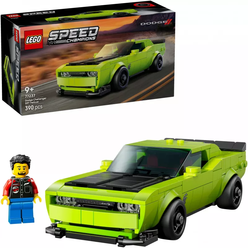 Construction toy car LEGO Speed Champions Dodge Challenger SRT Hellcat 77237 — 390 pieces, 1 minifigure, age 9+