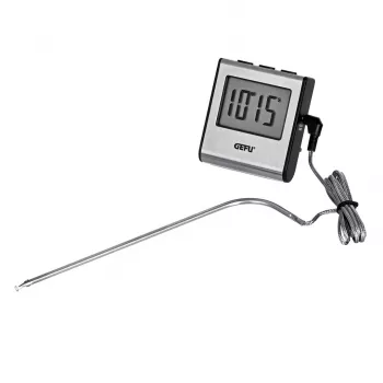 Food thermometer GEFU digital probe 0–250 °C, stainless steel, 16 cm sensor