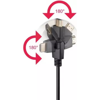 Goobay 61283 HDMI-Cable 1,5 m HDMI Type A (Standard) Black (61283)