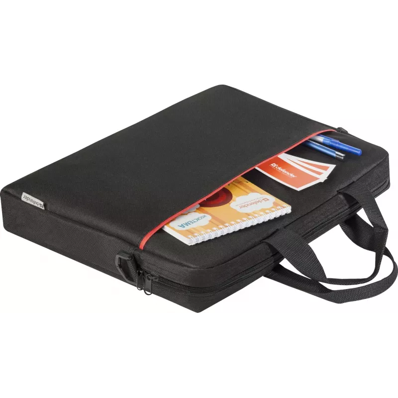 Briefcase DEFENDER Defender Lite for 39.6 cm (15.6 inch) laptops, polyester, black, 430×310×80 mm