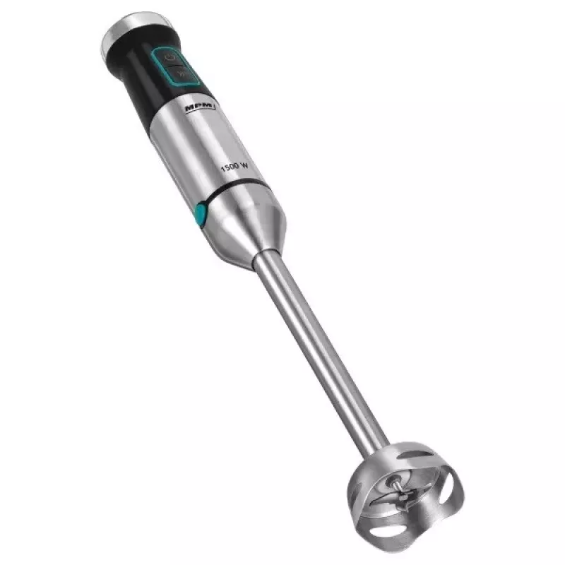 Hand blender MPM MBL-42M — 1500 W, stainless steel housing, variable speed, turbo, attachments