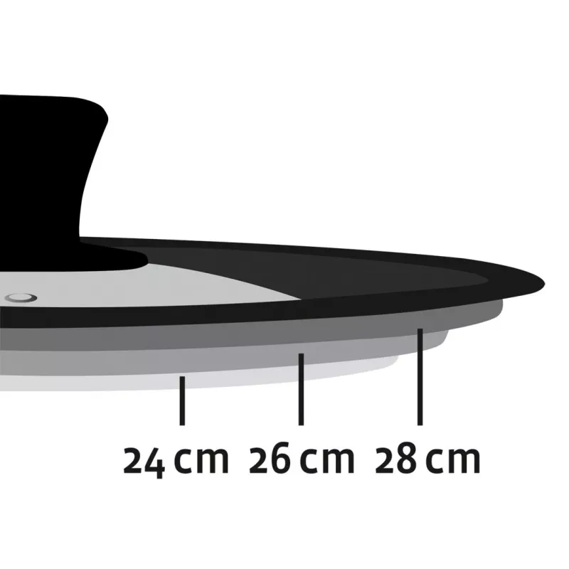 Hama 111545 pan lid Black, Transparent