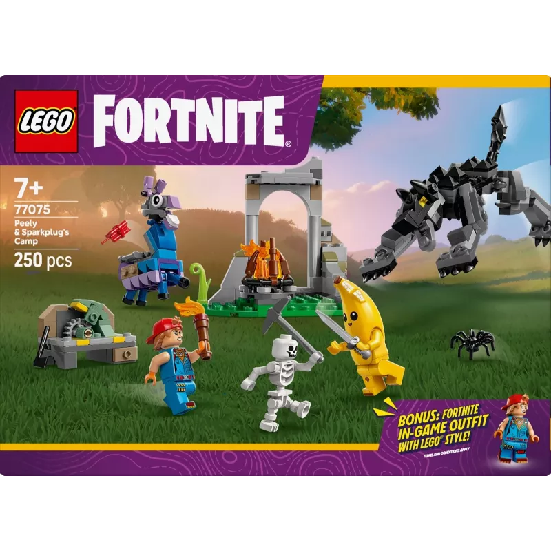 LEGO FORTNITE 77075 Peely & Sparkplug's Camp