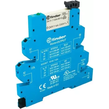 Finder MasterOutput slim coupling relay for DIN-Rail 39.51.0.012.0060 1 Normally Open Contact 6 A 1 pc(s) (39.51.0.012.0060)