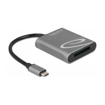 Card Reader DeLOCK 91741 USB 3.2 Gen 1 Type-C Black Grey