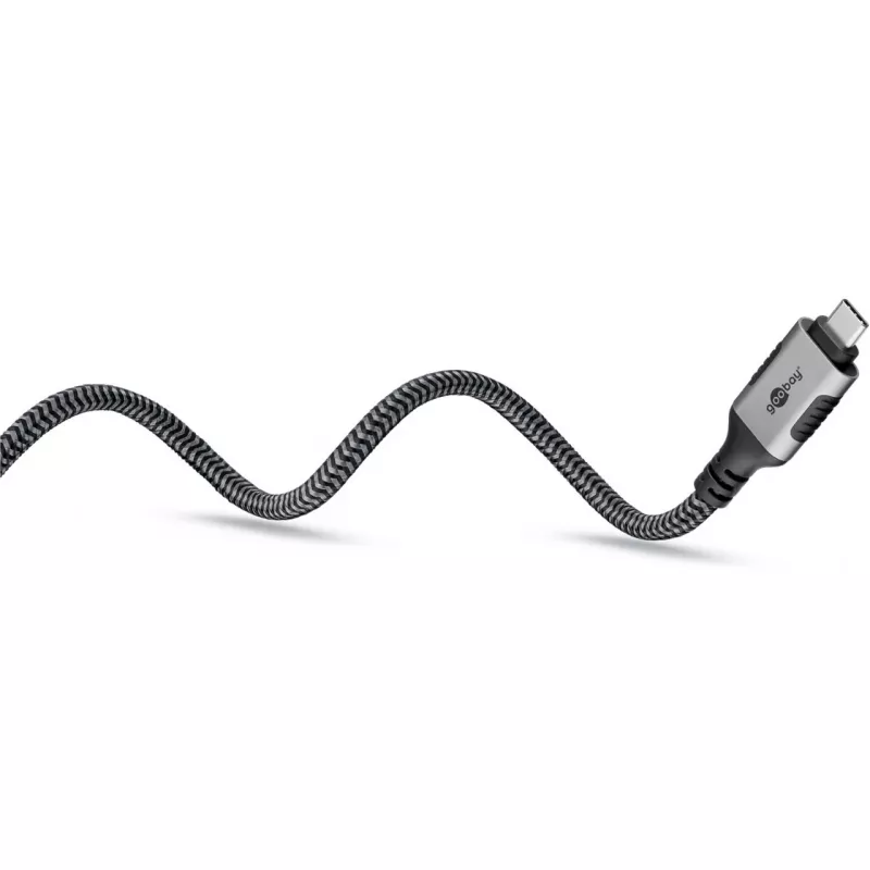 Goobay 70755 USB-C to RJ45 Ethernet CAT 6 Cable for Stable Wired Internet Connection with Router/Modem/Network Switch/Replaces USB to RJ45 Adapter / 1