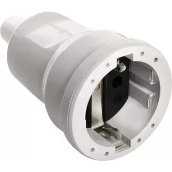 as - Schwabe 62223 Grounded Coupler PVC 230 V Grey IP20 (62223)